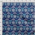 thumbnail image 3 of oneOone Georgette Viscose Fabric Damask Ikat Print Sewing Fabric BTY 42 Inch Wide, 3 of 4