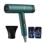 Bamboohart High-Power Electric Hair Dryer - 2000W Salon Grade Blow Dryer with Overheating Protection  3 Wind Speeds  and Infinitely Variable Temperature Control  Available in Black