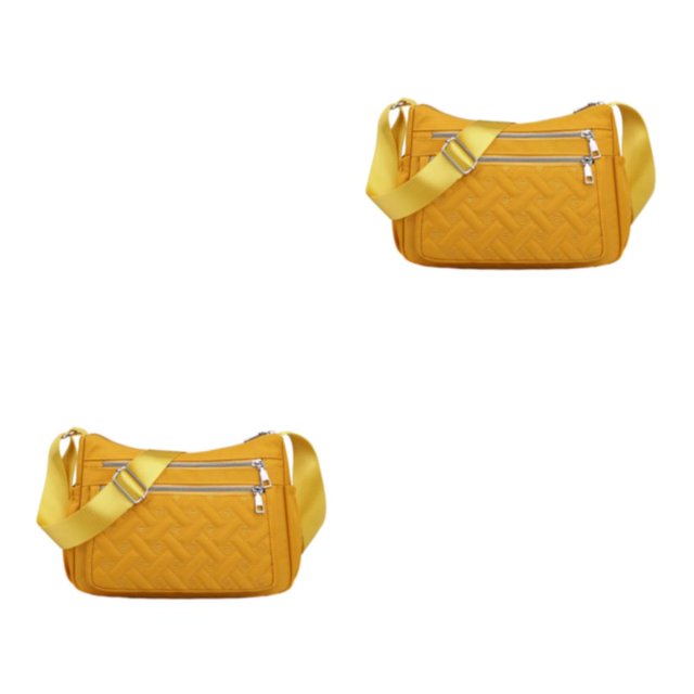 Baohd Polyester Crossbody Bag With Premiun Large Capacity And Multiple Occations Messenger Bag Gift yellow 2Set