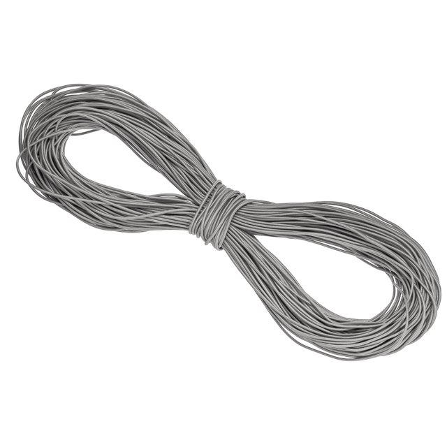 Uxcell Elastic Cord Heavy Stretch String Rope for Crafting DIY Sewing Hook Straps Camping Tie Down Strap Grey 2mm x 100m