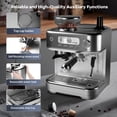thumbnail image 2 of Machine à Espresso 15 Bars avec Broyeur Intégré et Mousseur à Lait – Contrôle de Température PID, 2 of 8