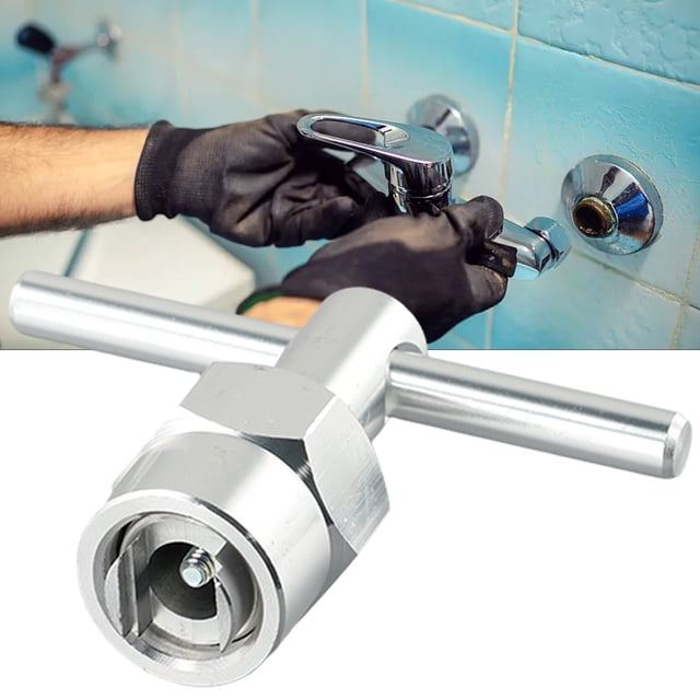 2 Pcs Silver Cartridge Puller Tool, Cartridge Puller Tool for Sink Bathroom Shower Tub Faucets Install Repair