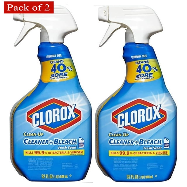 Clorox Clean-Up Nettoyant Désinfectant à l'Eau de Javel, Parfum Frais (Lot de 2)