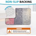 thumbnail image 3 of Bathroom Rug Mat Set of 2 Absorbent Machine Washable Non-Slip Bath Rugs Luxury Soft Microfiber Colorful Bath Mats for Bathroom Ki, 3 of 6