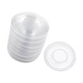 thumbnail image 1 of pitrice 50Pcs Eyelash Trays Plastic Empty Makeup Beauty Salons Home Clear Round, 1 of 9