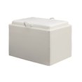 thumbnail image 1 of Convenience Concepts Designs4Comfort Accent Storage Ottoman - Ivory | 143523W, 1 of 4