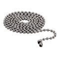 thumbnail image 1 of Collier Chaîne Boule en Acier Titane à Porter Couleur Argent Design Classique avec Fermoir Robuste 2 Pcs, 1 of 8