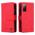 thumbnail image 3 of Case for Samsung Galaxy S20 FE 5G/4G Cover Zipper Pocket Wallet Case Magnetic Protective - Red, 3 of 5