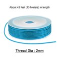 thumbnail image 2 of Unique Bargains Twisted Nylon Twine Thread Beading Cord 2mm 13M/43 Feet Extra Strong Braided Nylon String, Bright Blue, 2 of 6