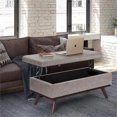 thumbnail image 3 of Owen 42 in.W Lift Top Table Storage Ottoman in Distressed Gray Faux Leather, 3 of 9