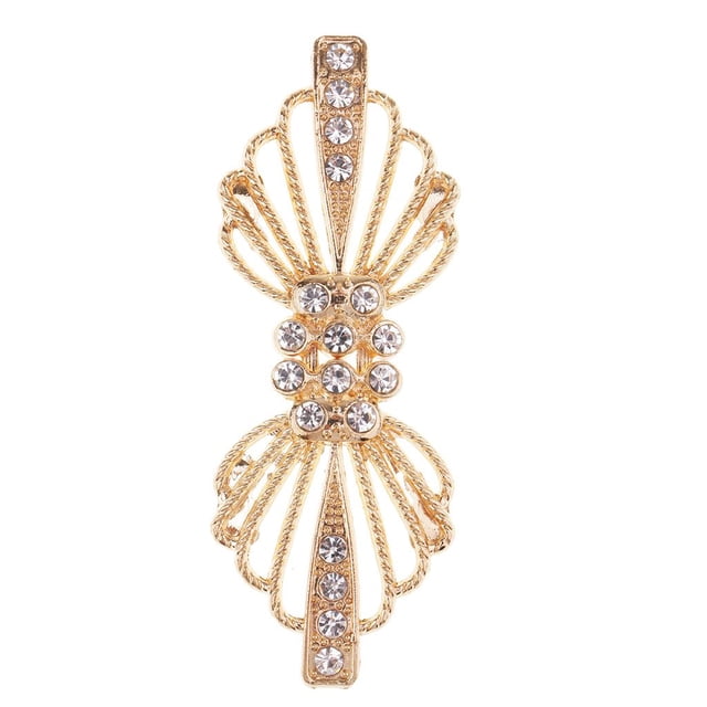1 Piece Beautiful Crystal Closure Alloy Hook Clasp Sew On Clothing