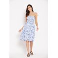 thumbnail image 1 of Oussum Robe Tube Courte pour Femmes Sans Manches, Robes d'Été, Bleu et Blanc, 1 of 7