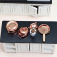 thumbnail image 4 of 1 Ensemble de Mini Pot de Cuisson Éducatif Simulation Ustensiles de Cuisine Pot Décoratif Miniature, 4 of 7