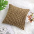 thumbnail image 3 of Unique Bargains Soft Corduroy Striped Velvet Decorative Throw Pillow Cusion Cover, 3 of 9