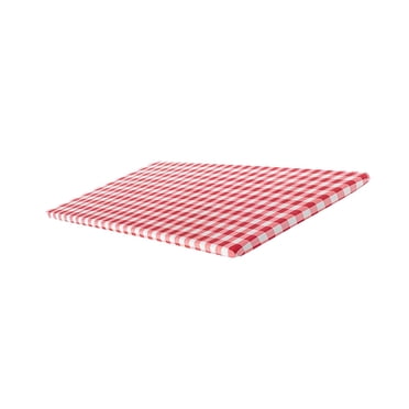 simhoa Nappe Rectangulaire Ajustée Nappe Bord Élastique Imperméable Essuyable Table Rouge 30x72 Pouces