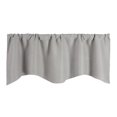 thumbnail image 1 of veasfak Cantonnière Courte de Rideau, Couleur Unie, pour Cuisine, Gris Pâle, 1 of 9