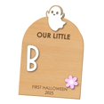 thumbnail image 3 of Elodie Baby's First Halloween Footprint Plaque DIY Family Birthday Decorative Board Evil, 3 of 8