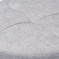 thumbnail image 3 of Baxton Studio Ottomane de Table Basse en Tissu Capitonné et Bois, Gris Pâle, 3 of 7