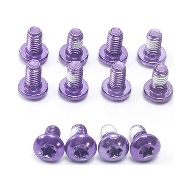 12 Pcs M5x9mm Vis de Rotor de Frein à Disque Acier T25 Vélo Freins Disque