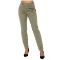 thumbnail image 1 of Dealovy Dress Pants Women Work Skinny Straight-Leg Trousers Solid Color Mid Rise Office Ankle Length Trousers, 1 of 5