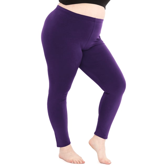 Stretch Is Comfort Women's Cotton Spandex Plus Size Leggings| X Large - 7X