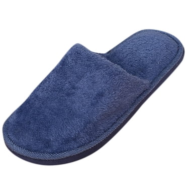 TIMIFIS Pantoufles d'Hiver Chaudes pour Hommes avec Doublure Peluche Duveteuse, à Enfiler, Chaussures de Maison avec Semelle en Caoutchouc Antidérapante pour Intérieur/extérieur Joyeux Noël