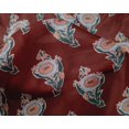 thumbnail image 4 of oneOone Silk Tabby Fabric Leaves & Floral Block Print Sewing Fabric BTY 42 Inch Wide, 4 of 4