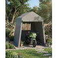 thumbnail image 1 of AKDSteel Tente de Rangement Extérieure Robuste, Abri d'Auto Imperméable et Résistant aux UV avec Portes à Glissière Enroulables et Évents, 1 of 7