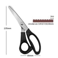 thumbnail image 2 of Colorful Round Tooth Tailor Scissors 23.5Cm, Stainless Steel Fabric Cutting Tool For Sewing Craft, 2 of 3
