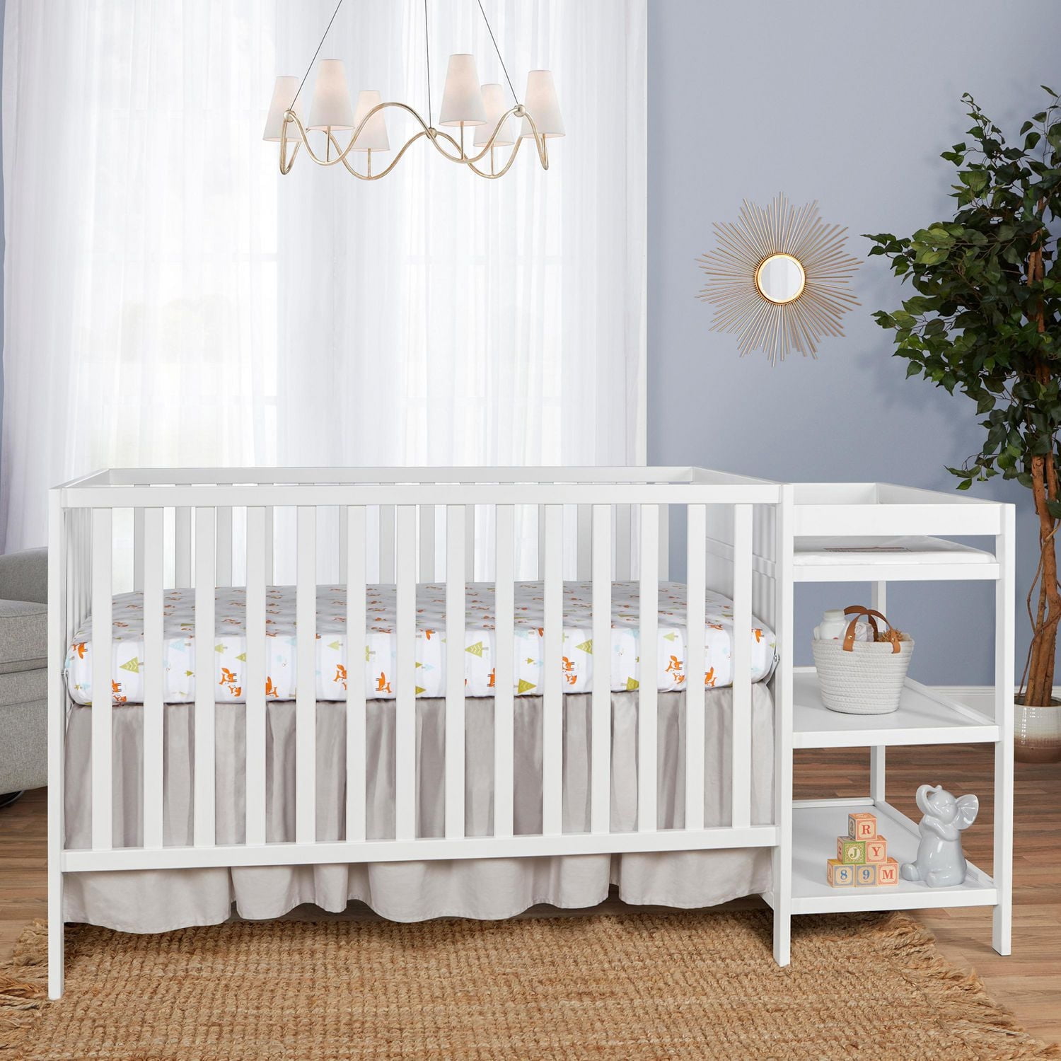 Dream On Me Hamilton 4-in-1 Convertible Crib and Changer Style#679