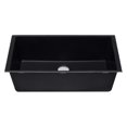 thumbnail image 3 of Pemberly Row Black 33" Single Bowl Undermount Granite Composite Kitchen Sink, 3 of 9