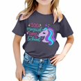 thumbnail image 1 of TZEWGL Chemise Mignonne pour Fille Garçon Imprimé Col Rond Manches Courtes Ample pour Bébés Taille 6-7T, 1 of 4