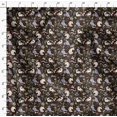 thumbnail image 4 of Soimoi Brown polyester Crepe Fabric Unicorn & Floral Printed Fabric 1 Yard 42 Inch Wide, 4 of 5