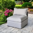 thumbnail image 4 of Ensemble modulaire de fauteuils Lanai sans accoudoirs , gris, 4 of 5