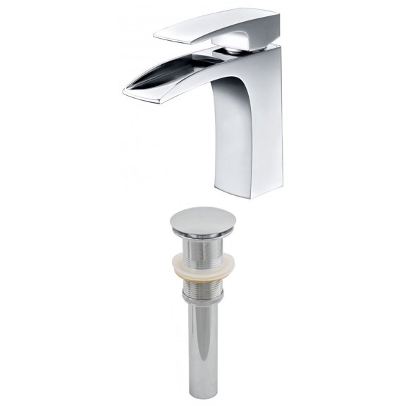 American Imaginations 2.5-in. W Bathroom Faucet Set Chrome AI-2026