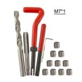 thumbnail image 1 of Ensemble de 15 Pcs d'Insertion de Réparation de Filetage Métrique M3 M4 M7 M9 M11 Outil de Bobine Hélicoïdale Voiture Pro M7 * 1, 1 of 8