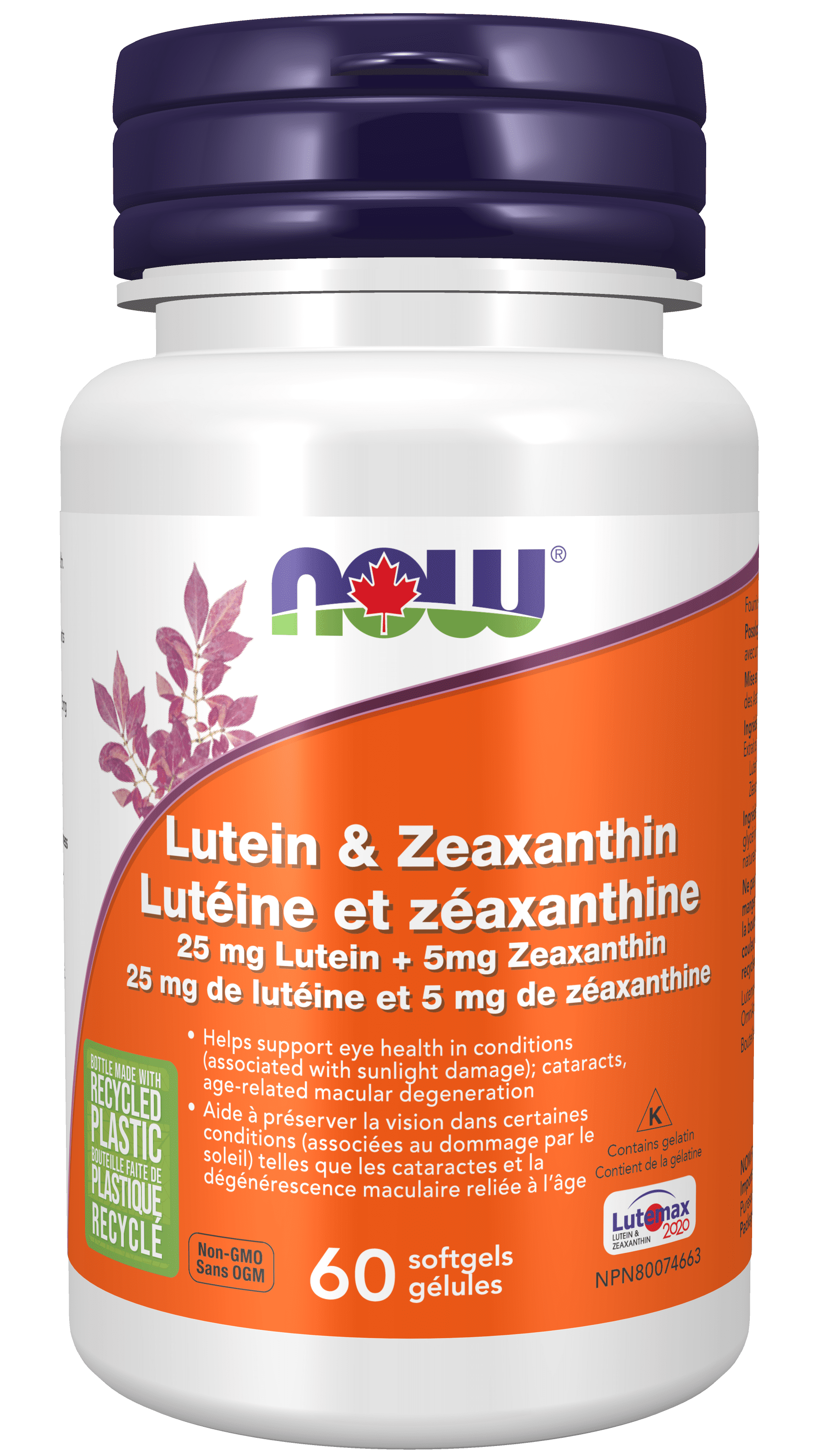 NOW Supplements Lutein and Zeaxanthin Softgels, 60 Count