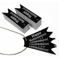 thumbnail image 3 of Inkdotpot Real Silver Foil Happy Retirement Tags Favor Hang Paper Tags 100 Pieces, 3 of 6
