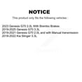 thumbnail image 2 of CMX Rear Ceramic Disc Brake Pads CMX-D2144 for Car Genesis G70 Kia Stinger, 2 of 9