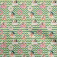 thumbnail image 1 of oneOone Rayon Dusty Teal Green Fabric Kawai Sewing Craft Projects Fabric Prints By Yard 56 Inch Wide, 1 of 5