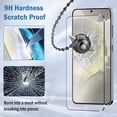 thumbnail image 3 of ZYQEEE [3 Pack] Clear Tempered Glass Screen Protector Compatible for Samsung Galaxy S22 Plus 6.6-inch, Scratch Resistant, Easy Install, Bubble-Free, 3 of 8