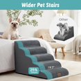 thumbnail image 2 of Dog Stairs for Small Dogs .” H Pet Step with Leakproof Cover High Density Foam Cat Ramp for Couch Sofa or Chair Lightweight Durable Comfort .x.x Step, 2 of 8