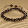 thumbnail image 2 of Bracelet Ajustable Unisexe en Perles Rondes de 6 mm en Quartz Fumé Naturel de Qualité A 7 Pouces, 2 of 3