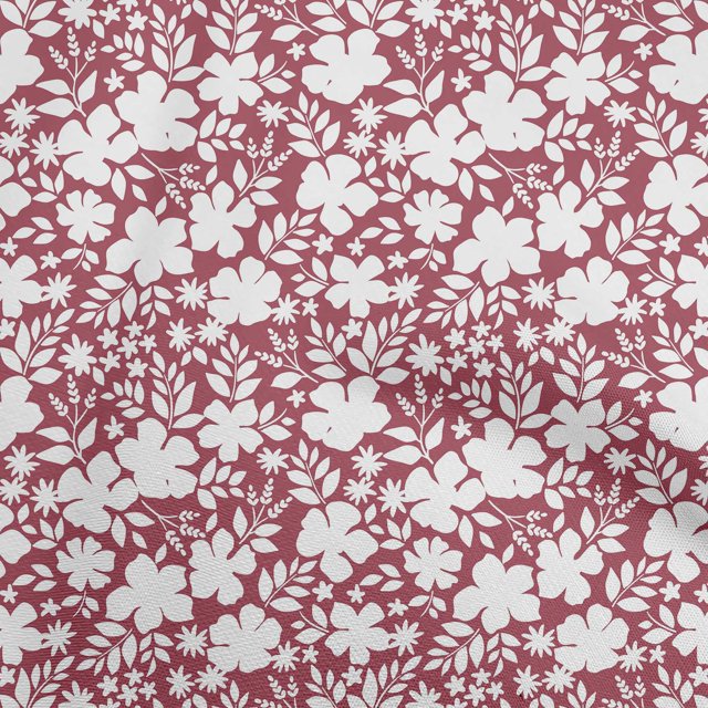 oneOone Cotton Flex Maroon Fabric Asian Mosaic Craft Projects Decor Fabric Printed By The Yard 40 Inch Wide
