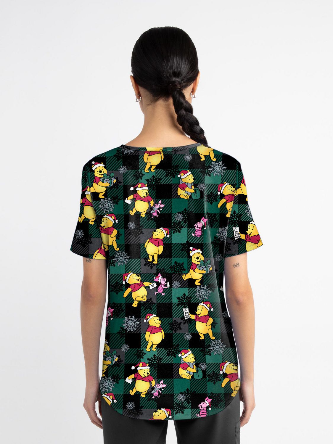 Scrubstar Collection Mode – Haut d’uniforme médical pour femmes à encolure en V, imprimé Buffalo Bear, tailles XS 3XL