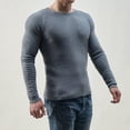 thumbnail image 2 of T-Shirts pour Homme, Col Rond, Tricoté, Décontracté, Patchwork, Base, Gris, Chemises et T-Shirts Athlétiques pour Hommes, Automne, Taille m, 2 of 9