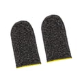 thumbnail image 1 of 2Pcs Game Fingertip Sleeves Sweatproof Breathable Breathable Soft Comfortable Screen Protective Knitting Gloves Kit Portable Gaming Spare Parts Yellow, 1 of 9