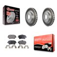 thumbnail image 1 of Transit Auto Front Coated Disc Brake Rotors and Semi-Metallic Pads Kit for Car Mercedes-Benz C230 C240 KGF-100267, 1 of 11