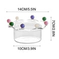 thumbnail image 2 of High Borosilicate Glass Dessert Bowl, Microwave-Safe Yogurt/Oatmeal Container, Shatterproof Serving Dish, Colorful Party Tableware, Dishwasher-Friendly, 2 of 2