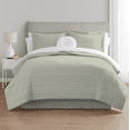 thumbnail image 1 of Mainstays 11-Piece Bed in a Bag Comforter Set with Sheets, Soft Sea, Double, 1 of 14